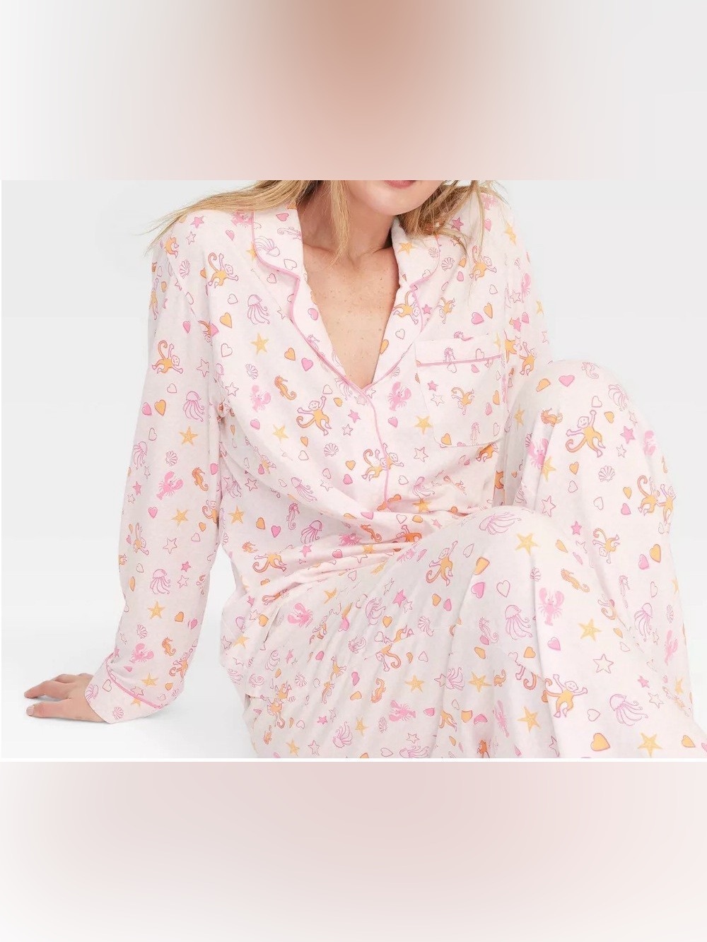 Roller Rabbit x target sea life long sleeve pajamas